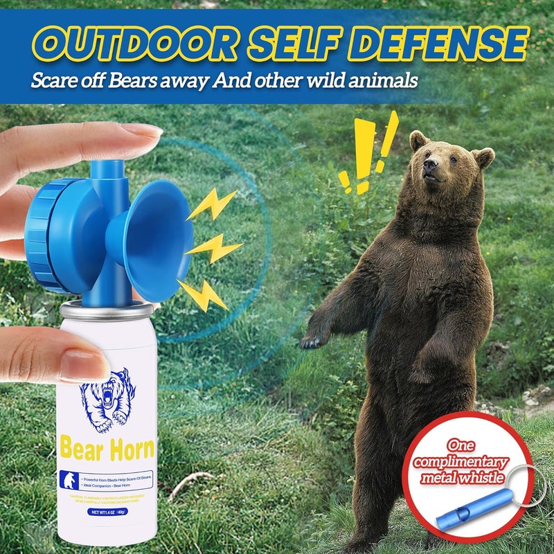 TatHello 1.4oz Bear Horn Self Defense,130dB Loud Mini Safety Bear Air Horn,Heard Up to 0.5-Miles Away,Bear Alarm Scare Bears, Ideal for Hiking,Camping and Outdoor Protection - Image 3